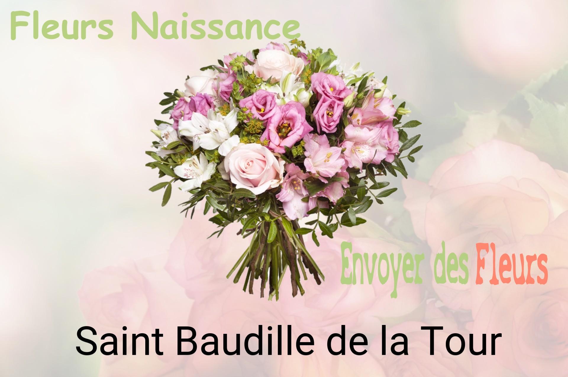Bouquet de fleurs de naissance livré à Saint-Baudille-de-la-Tour